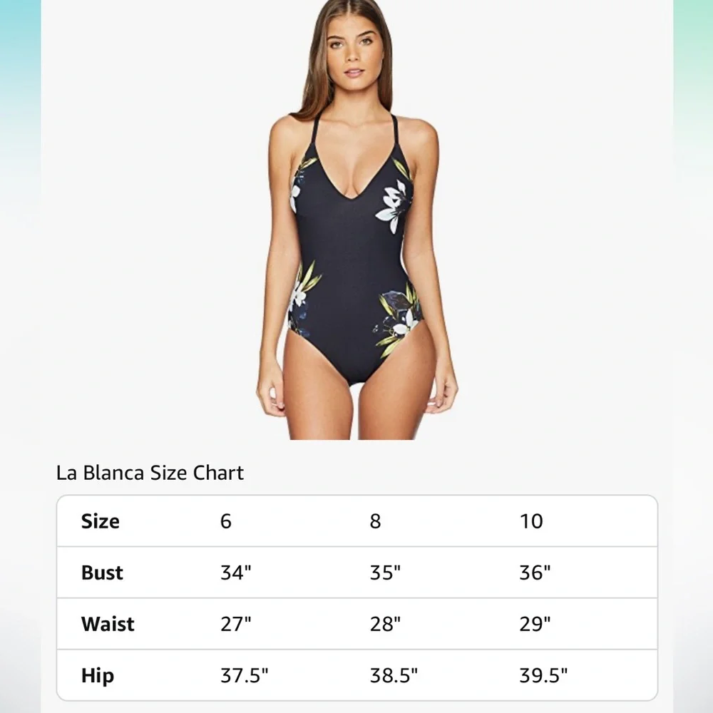 La Blanca Dirty Martini Lingerie Lace Back Mio One-Piece - Picture 3 of 6